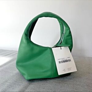 Oak + Fort Emerald Green Zip Around Mini Bag Purse NEW with Tags Vegan Leather